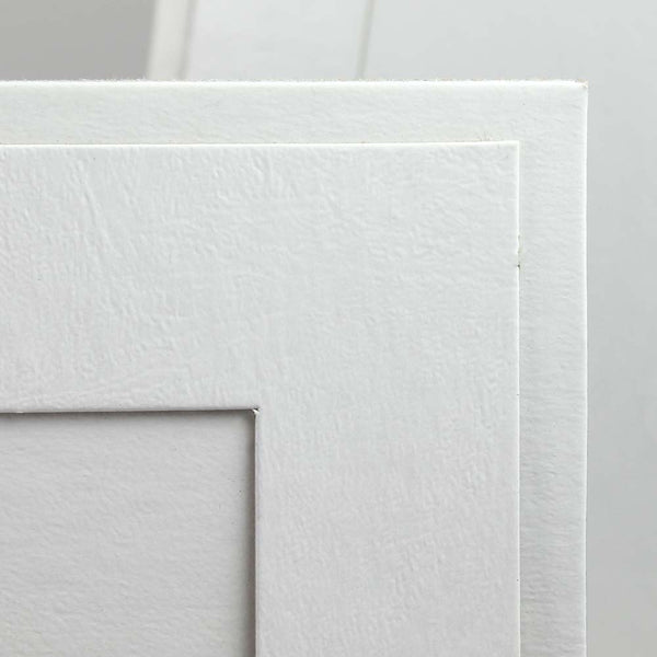 White on White Cardboard Frame for 4x6 or 5x7 Photos