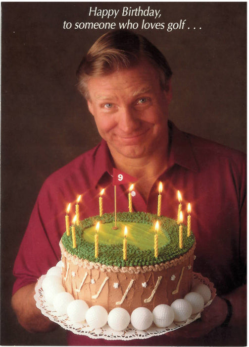 Love Humor Golf Birthday Card
