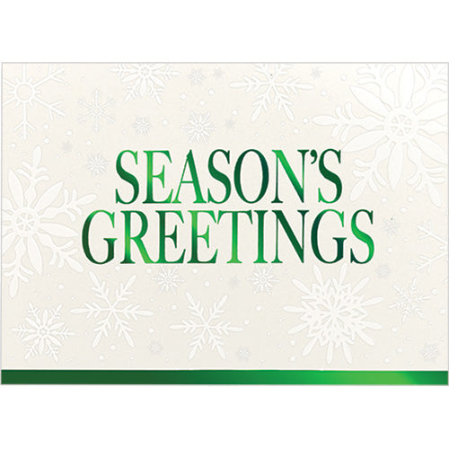 Shimmering Snowflakes Holiday Card