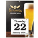 Daily Date calendar for a beer company with tear-off daily pages