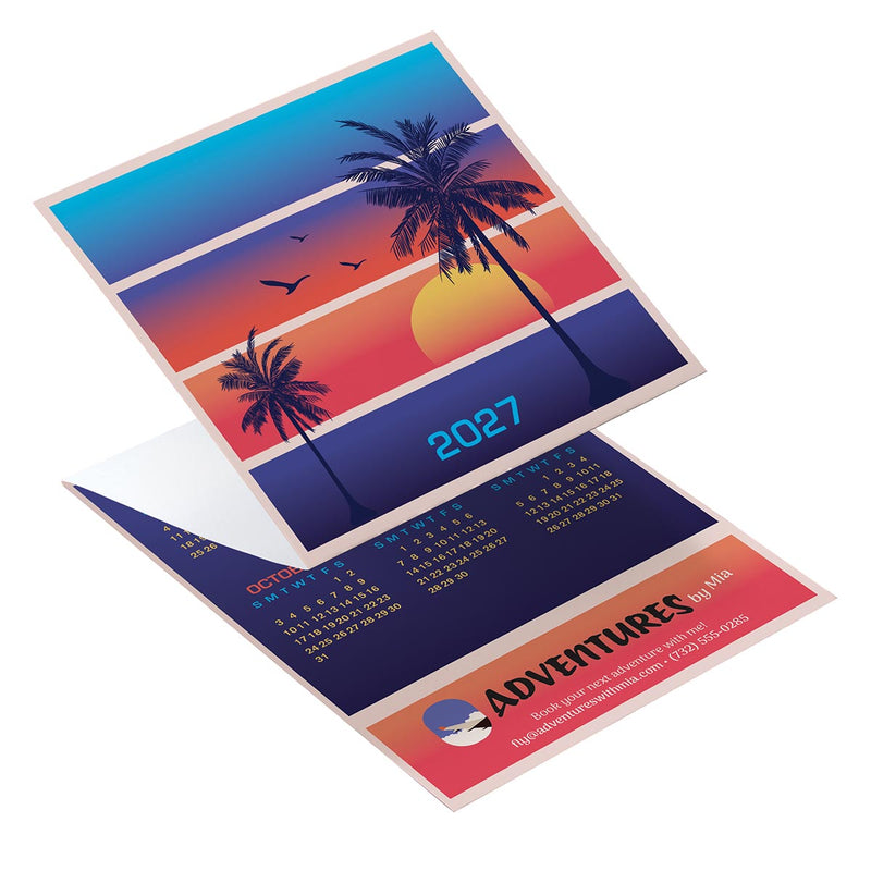 Beach Tri Fold Calendar