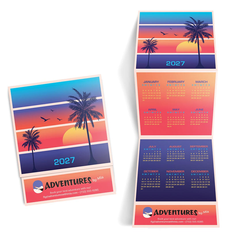 Beach Tri Fold Calendar