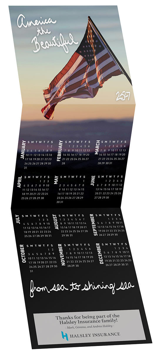 USA Tri Fold Calendar