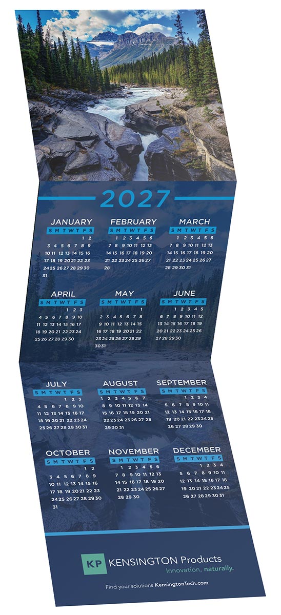 Landscape Tri Fold Calendar