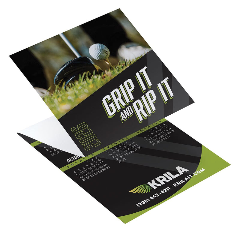 Golf Tri Fold Calendar