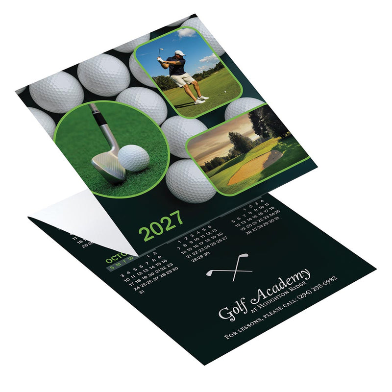 Golf Tri Fold Calendar