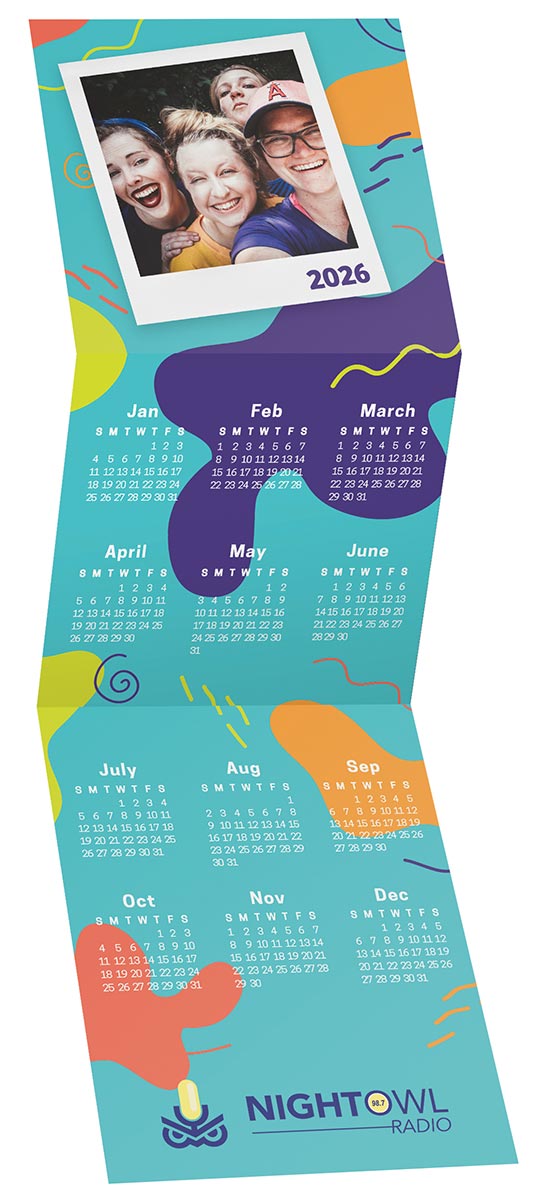 Custom Photo Tri Fold Calendar