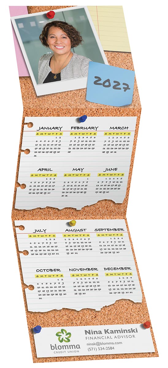 Custom Photo Tri Fold Calendar