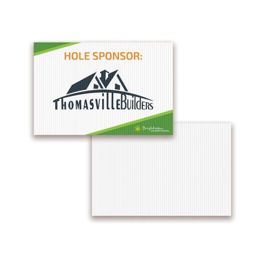 18x12 yard sign for golf tournament sponsor