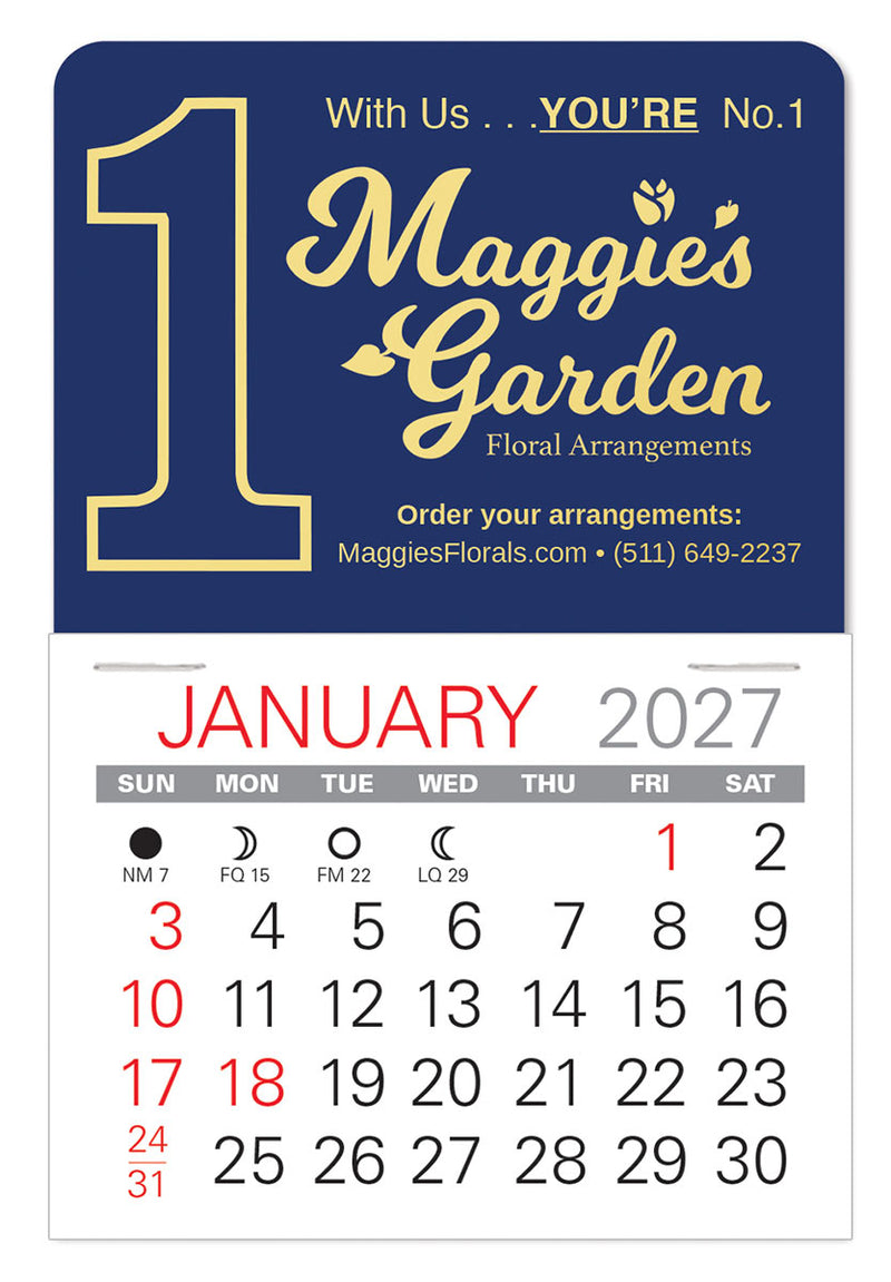 Number One Value Stick Calendar