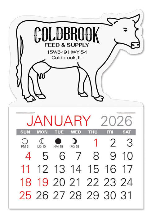 Cow Value Stick Calendar