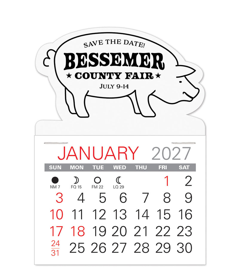Pig Value Stick Calendar