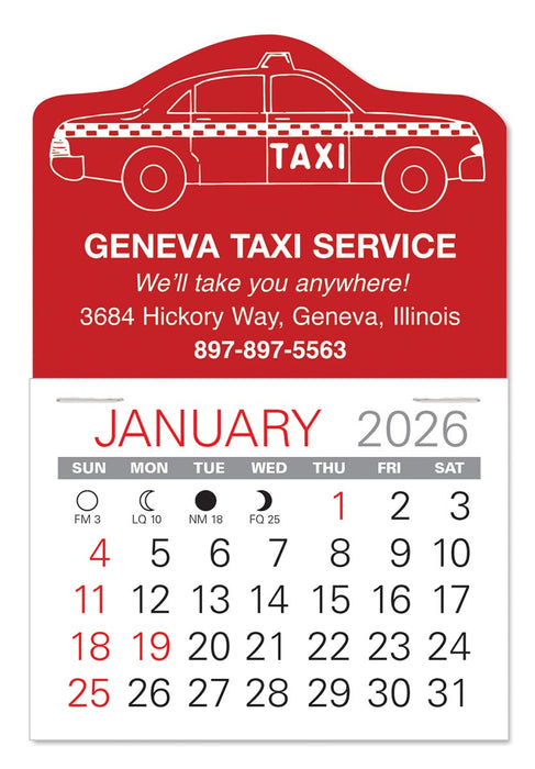 Taxi Value Stick Calendar