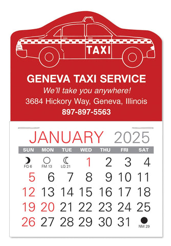 Taxi Value Stick Calendar