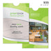 6x9 custom printed document sleeve with branding printed on the front and back.