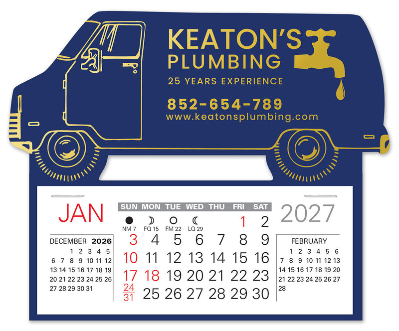 Work Van Easy Stick Calendar