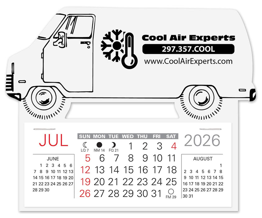 Work Van Easy Stick Calendar