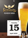 Daily calendar with brewery company branding and logo printed in full color