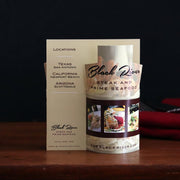 Restaurant table tent promoting locations