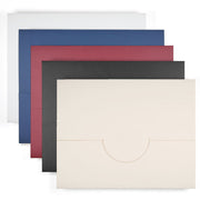 All folder colors in white, blue, burgundy, black, and off-white.