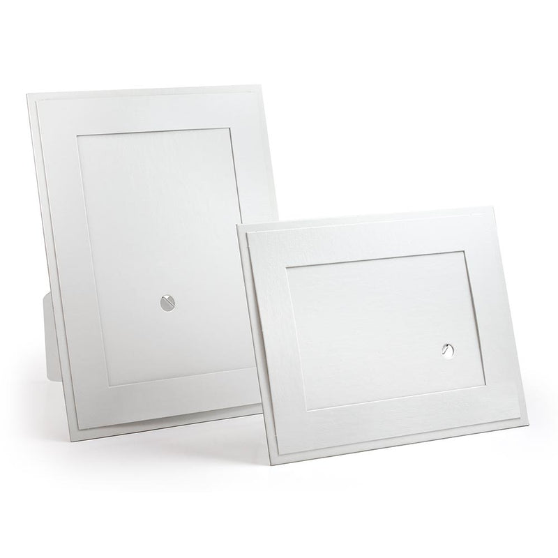 White on White Cardboard Frame for 4x6 or 5x7 Photos - Blank