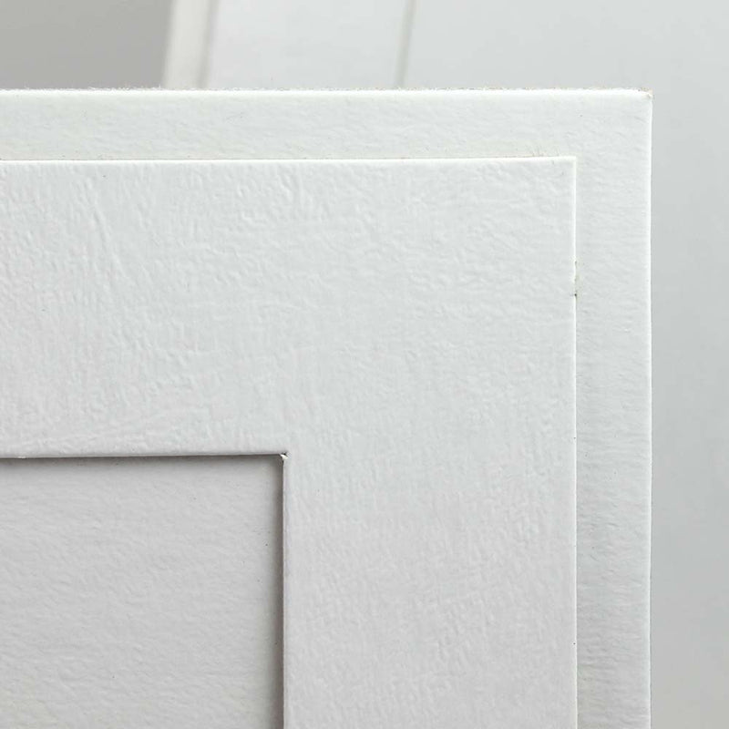 White on White Cardboard Frame for 4x6 or 5x7 Photos - Blank