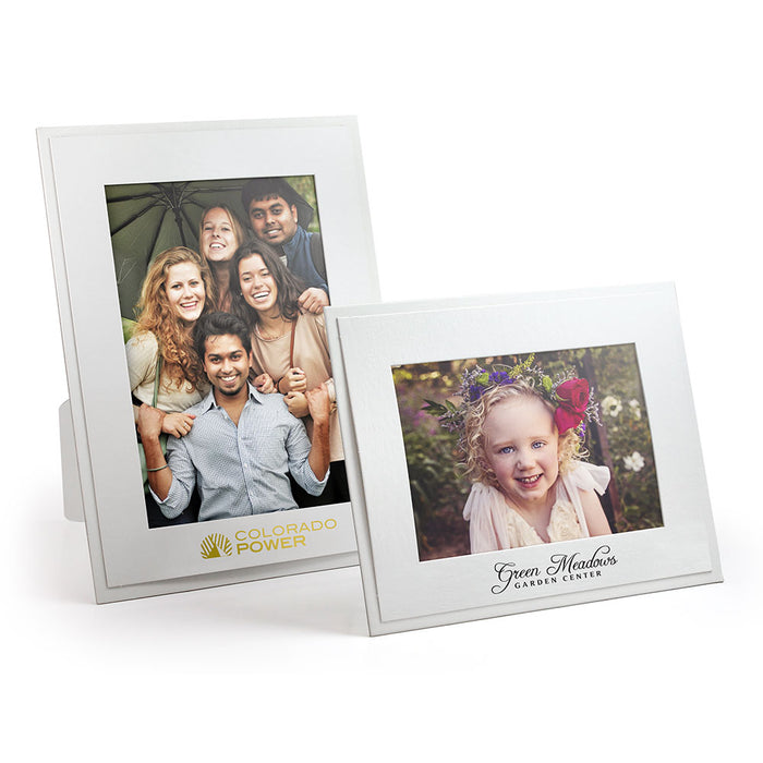 Personalized White on White Cardboard Frame for 4x6 or 5x7 Photos