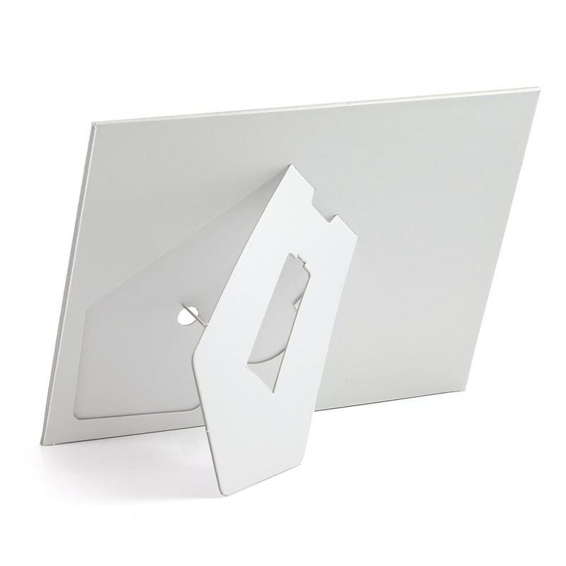 White on White Cardboard Frame for 4x6 or 5x7 Photos - Blank