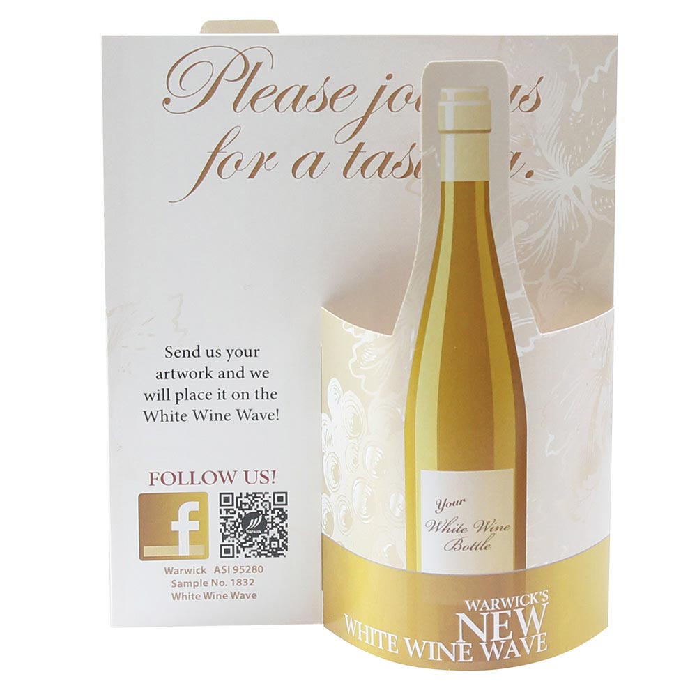 tent wine White Wine Wave Table Tent