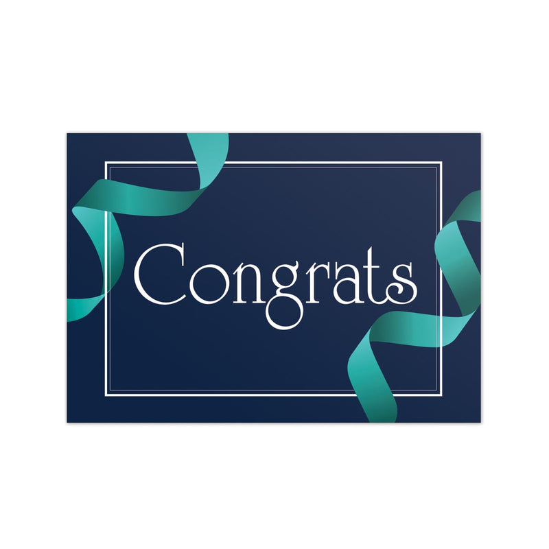 Swirling Ribbon Congratulations Card