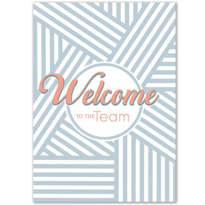 Geometric designed welcome card