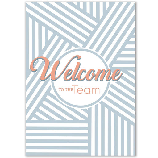 Geometric designed welcome card