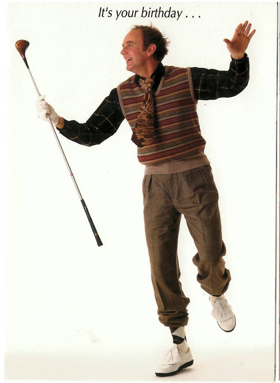 Let's Bogey Golf Birthday Card