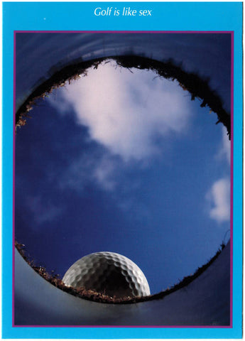 Game of Inches Funny Golf Greeting Card