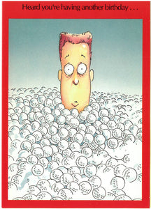 Lot of Balls Funny Golf Birthday Card for Men