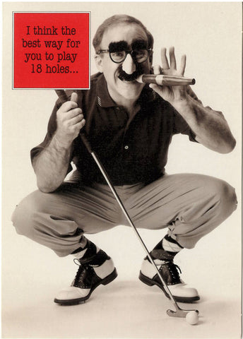 Disguise Funny Golf Greeting Card