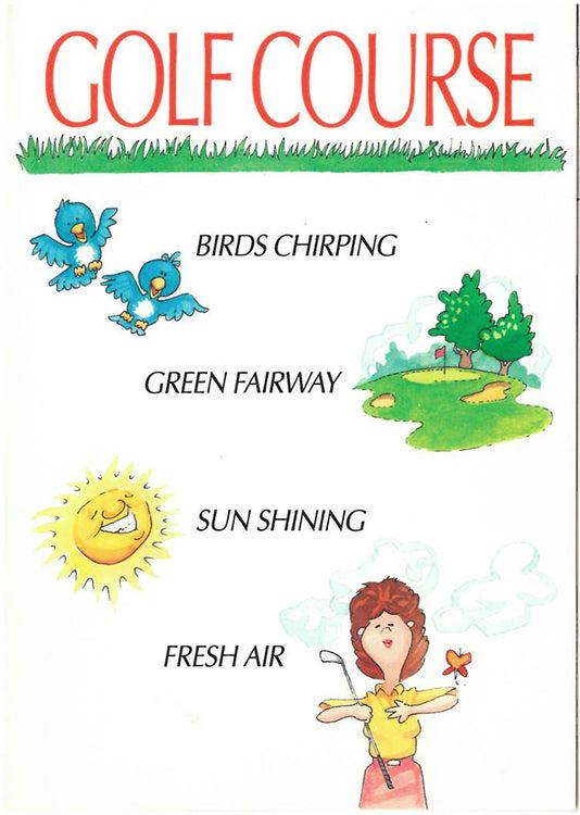 Golf Course vs. Home Course Funny Golf Card