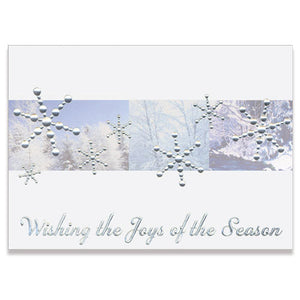 Silver Snowflakes Holiday Card