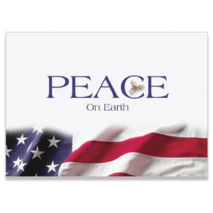 Patriotic Peace Holiday Card