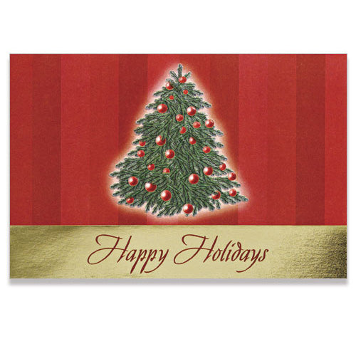 Tree with Ornaments Holiday Card