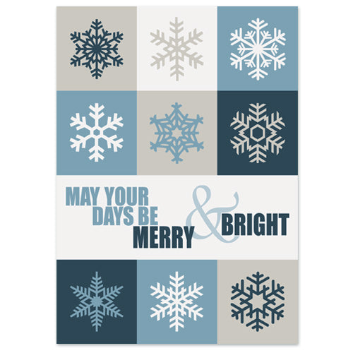 Tiled Snowflakes Holiday Card