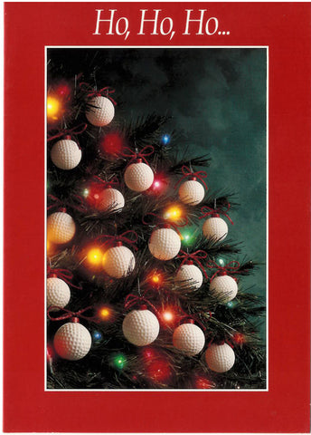 Jingle Balls Golf Christmas Card