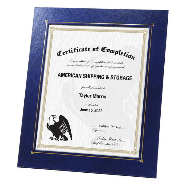 Deluxe Certificate Frame for 8" x 10" inserts