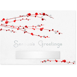 Red Berry Branches Holiday Card