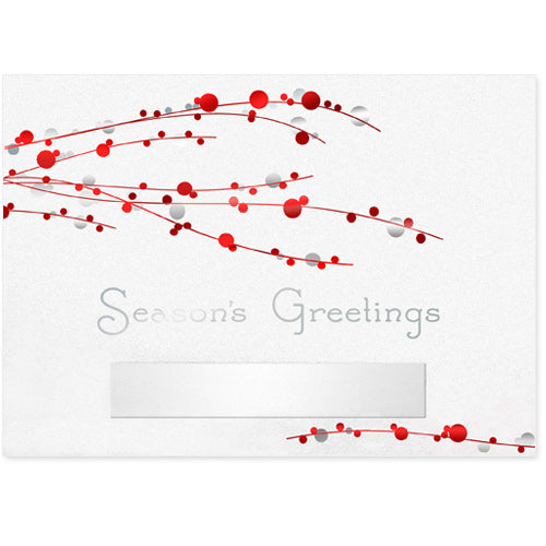 Red Berry Branches Holiday Card