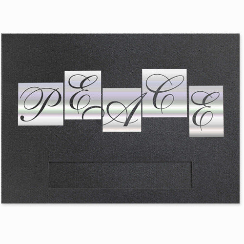 Holographic Peace Holiday Card