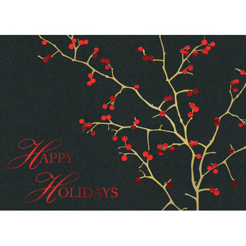 Red Berry Wreath | Holiday Card Red Berry Wreath | Holiday Card