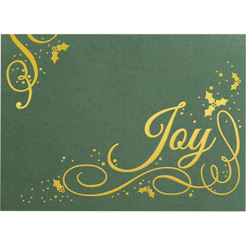 Holly Berry Joy Holiday Card