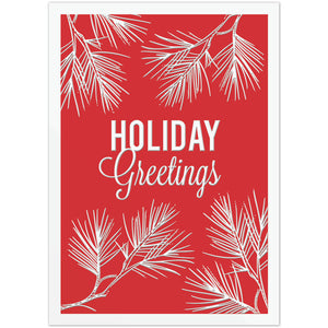 Pine Greetings Holiday Card