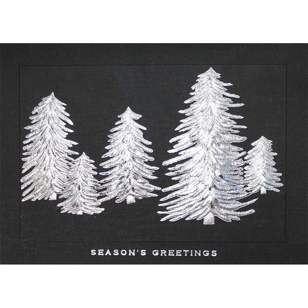 Silver Trees Holiday Card